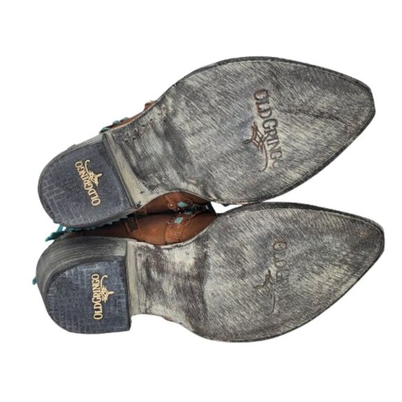 Old Gringo Ivanna 7" Fringe Leather Western Cowboy Boots - Picture 6 of 9